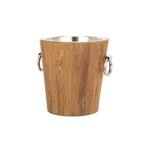 Cubo enfriador de vino de madera de diseño especial con mango de acero inoxidable de doble capa Artículos de cocina Precio barato - Product Image 6