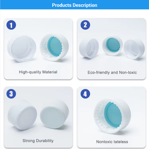 <span class=keywords><strong>Tapas</strong></span> de Plástico Desechables Transparentes de 28 mm para Botellas de Agua Potable, PCO 1881 1810 PP PE - Product Image 3