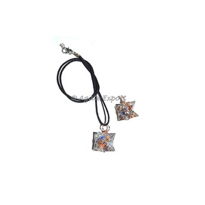 จี้คริสตัลเมอร์คะบาสตาร์ทำจากเงินพร้อมจี้หินอัญมณีบำบัด - Product Image 1