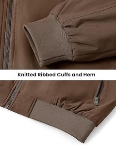 Veste matelassée en duvet pour hommes, manteau à bulles épais et chaud pour l'hiver, noir, rembourrage en coton respirant réversible décontracté, vente en gros - Product Image 6