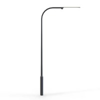 Lampu tiang lampu jalan lengan ganda penyanyi, tiang lampu galvanis 5 m/10 m/12 m berkualitas tinggi