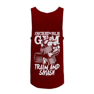 เสื้อกล้ามตาข่ายแขนกุดสำหรับผู้ชายเสื้อ3D พิมพ์ลายโลโก้แบบกำหนดเองเสื้อกล้ามสำหรับไปยิมสไตล์กล้ามเนื้อซักได้ - Product Image 3