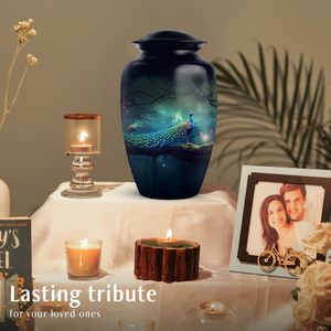 Urnes funéraires de paon pour hommes cendres urnes funéraires masculines adultes pour cendres humaines adultes femmes cendres uniques taille personnalisée - Product Image 5