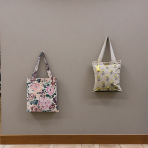 New Customizable Size Handmade Lady Fashion Vintage <b>Zipper</b> Closure Reusable Eco-Friendly <b>Canvas</b> <b>Tote</b> <b>Bag</b> for Shopping <b>Bags</b> - Product Image 4