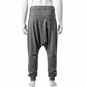 <b>Mens</b> Breathable Worsted Harem Pants Loose Fit <b>Elastic</b> <b>Waist</b> <b>Trousers</b> Soft FabricJogger Pants for Travel Gym Streetwear Fashion - Product Image 2