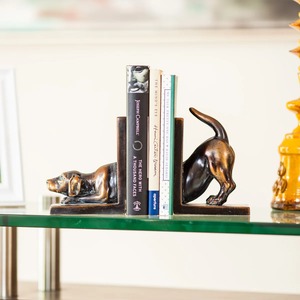 Porte-livres en métal artistique en forme de chien, adapté aux étagères, aux bureaux et au style d'intérieur pour les amoureux des chiens, vente en gros en provenance d'Inde - Product Image 2