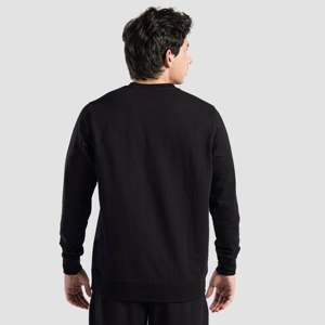 Sweat-shirt noir RR Muscle 100% coton French Terry taille XXS, fermeture éclair, design uni avec impression sérigraphique, doublure personnalisée - Product Image 2