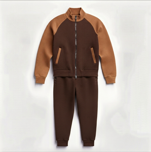 Ensemble de survêtement unisexe en polaire de haute qualité, taille régulière et plus, avec taille élastique, manches longues, poches latérales, nouvelle collection hiver, faible MOQ - Product Image 1