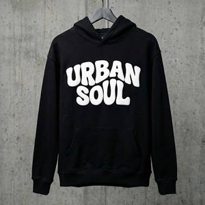 Sudadera con Capucha Personalizada con Estampado 3D, Sudadera de Algodón Grueso para Mujer, Estilo Urbano, Negra, Holgada, Fabricante de Sudaderas - Product Image 1