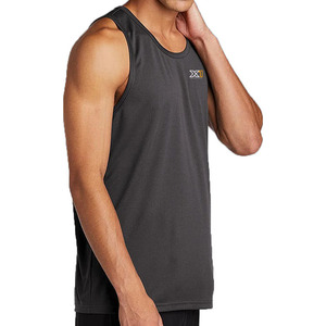 Vente chaude grande taille hommes débardeurs personnalisé couleur unie col rond sans manches vêtements de sport respirant Fitness gilet sur les meilleurs prix - Product Image 1