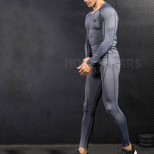 Bajo MOQ Hombres Gimnasio Ropa Conjunto de compresión Nueva llegada Conjunto de compresión hecho a medida - Product Image 6