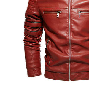 Chaqueta de Motociclista de Cuero Genuino Personalizada de Alta Calidad para Hombre, Logotipo Frontal, Impermeable y Cortavientos, Ropa de Abrigo Vintage para Invierno - Product Image 6