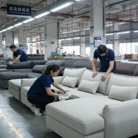 Sofá Esquinero Extensible Minimalista de Tela Tecnológica sin Necesidad de Lavado, Conjunto de Sofás Seccionales Modernos para Sala de Estar, Centro Comercial, Hotel