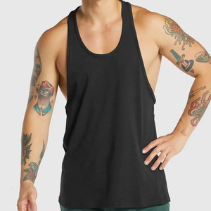 คอลเลกชันใหม่ยิมฟิตเนสผู้ชายเสื้อกล้ามที่กําหนดเองUSAขนาดยืดผู้ชายTanktops Singletsผู้ชายTanktops Ribbedโลโก้ที่กําหนดเอง - Product Image 2