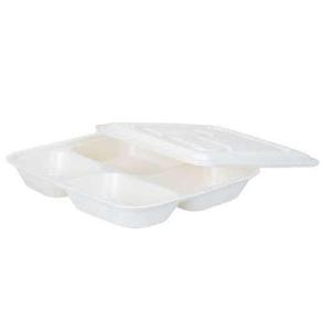 Coperchio Biodegradabile in Amido di Mais da 36oz (1100ml) per Contenitori per Pranzo Usa e Getta, Ecologico e Sostenibile - Product Image 1