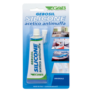 Silicone Acetico Bianco RAL 9010, 60 ml - Product Image 1