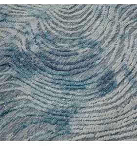 Tapis en laine de soie fait à la main de luxe au design moderne noué à la main technique de noeud turc longue durée lavable tailles personnalisables 5x8 - Product Image 2