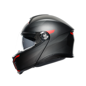 AGV casco modulare Tourmodular frequenza opaco Gunmetal-rosso - Product Image 6