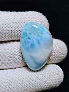 Qualité supérieure 100% naturel Larimar rond pierre précieuse en vrac pour bijoux meilleure qualité Larimar prix de gros prêt à expédier OEM - Product Image 3
