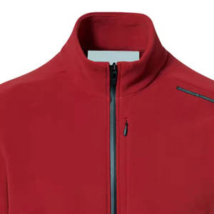 Veste technique en polaire personnalisée pour homme, 240 GSM, hybride, OEM, broderie athlétique de précision, élite, devant - Product Image 5