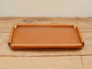 Plateau de service en cuir chic pour arrangements festifs présentoirs de voeux d'invité ou besoins de table de bureau organisés - Product Image 4