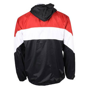 Veste de pluie réfléchissante haute visibilité en toile imperméable, respirante et coupe-vent pour le travail en extérieur, col mandarin, devant - Product Image 2