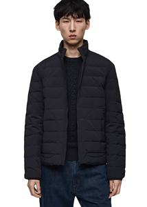 Veste bouffante imperméable à la mode pour hommes, streetwear d'hiver chaud, manteau à bulles, taille XS, teinte unie avec revêtement, vente en gros - Product Image 6