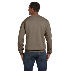 OEM personalizado en blanco Mock Neck Plain French Terry serigrafía 100% algodón pulóver cuello redondo sudadera Jumper para hombres - Product Image 5