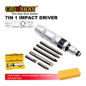 أدوات تثبيت CROWNMAN متعددة الأغراض 7 مجموعة بت سائق تأثير مجموعة مفك براغي تأثير مجموعة إصلاح سائق - Product Image 2