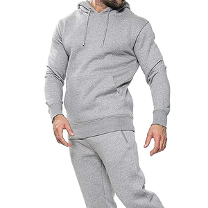 Chándal de Material de algodón de alta calidad con capucha Jogger dos piezas pulóver con capucha cómodo nuevo chándal de moda para hombres - Product Image 4