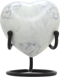 Green Textured Heart Keepsake Cremation Urn With Stand Customize Colour Wholesale Price Funeral <b>Supplies</b> Memorial Ashes Urns - Product Image 3