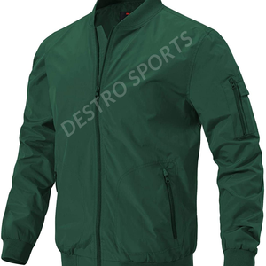 แจ็กเก็ตบอมเบอร์แจ็คเก็ตแขนยาวมีซิปสำหรับกลางแจ้งไซส์ใหญ่พิเศษออกแบบโลโก้ได้ตามต้องการ - Product Image 6