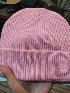Unisex High Quality Flat Knitted 100% Polyester Solid Ripped <b>Beanie</b>-Outdoor Use - Product Image 3