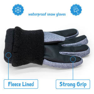 Guantes de esquí de cuero unisex de moda canadiense para niños guantes deportivos aislados de invierno al aire libre nieve montar senderismo diseño impreso - Product Image 2