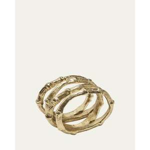 แหวนผ้าเช็ดปากทองเหลืองขัดเงาสุดหรูที่มีเสน่ห์แบบโบราณเหนือกาลเวลาและเหมาะสำหรับการเพิ่มความหรูหราให้กับงานเลี้ยงอาหารค่ำและงานอีเวนต์ - Product Image 5