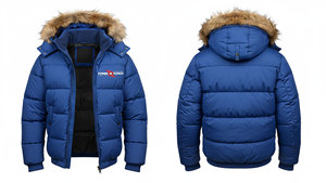 High Quality Hooded Puffer Jacket Unisex Outdoor Winter Waterproof Windproof Warm Cotton Filled Quilted Casual Fashion Front - Product Image 2