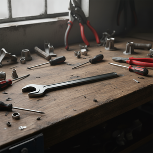 19 mm <b>Open</b>-<b>End</b> Wrench 894 Key White 170 mm Black Shop Tool with White Key - Product Image 3