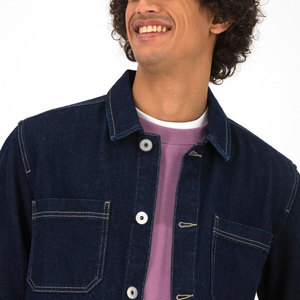 Solid Color And Solid Patter <b>Men</b> <b>Denim</b> <b>Jackets</b> / Stretchable Top Quality <b>Men</b> <b>Denim</b> <b>Jackets</b> For Sale - Product Image 3