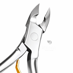 Coupe-cuticules en acier inoxydable plaqué or, coupe-ongles de précision, outil professionnel de manucure et pédicure, antidérapant pour les doigts - Product Image 2