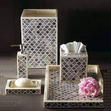 Ensemble d'accessoires de salle de bain à incrustation d'os Design Simple accessoires de salle de bain porte-brosse à dents tasse de brosse à dents avec seau - Product Image 3