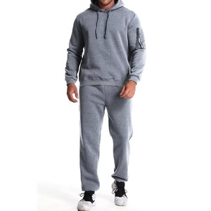 ชุดวอร์มผ้าฝ้ายสองชิ้นแนวสตรีทมีฮู้ดไซส์ใหญ่พิเศษแนวสตรีทวินเทจชุดวอร์มที่ดีที่สุด - Product Image 3