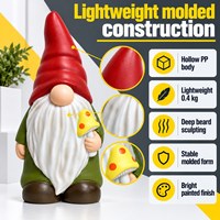 Service de moulage par soufflage OEM ODM pour gnomes de jardin résistants aux intempéries et aux UV, écologiques, avec service de moulage personnalisé basé sur des illustrations