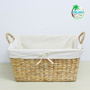 HOT SELLING PRODUCT Vietnam Eco-Friendly <b>Gift</b>: Water Hyacinth <b>Baskets</b> for All Spaces Export From Vietnam - Product Image 3