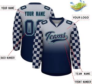 Venta al por mayor logotipo personalizado impresión por sublimación secado rápido 100% poliéster EQUIPO PROFESIONAL UNIFORME precio OEM camiseta de hockey sobre hielo - Product Image 3