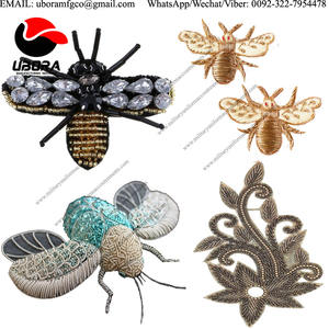 เข็มกลัดทองแดงปักด้วยมือ - Product Image 5