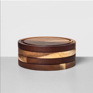 Acacia Wooden Handmade Walnut <b>Coasters</b> <b>Set</b> for Home Tabletop Decoration Tea and Coffee Serving Square <b>Coasters</b> - Product Image 6