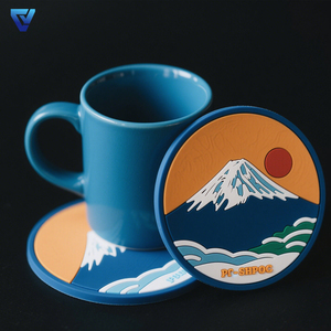 Custom Tourist Travel Souvenir coaster Absorbent Waterproof Blank Cup Drink Coasters White with Tea Beer Coasters