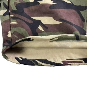 Pantalon cargo en toile 100 % coton de haute qualité, écologique, taille mi-haute élastique, respirant, infroissable, multi-poches, imprimé numérique uni - Product Image 4