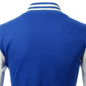 Veste personnalisée et stylée en laine mélangée, design universitaire, avec boutons-pression pour hommes, poignets côtelés sur le devant, ourlet en toile, détail High Street PU - Product Image 6