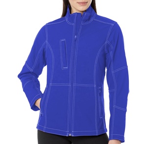 Chaqueta Softshell para Mujer con Logotipo Personalizado, Nuevo Diseño, Cuello Alto, Cremallera, Impermeable, Cortavientos, Transpirable, para Deportes al Aire Libre - Product Image 5